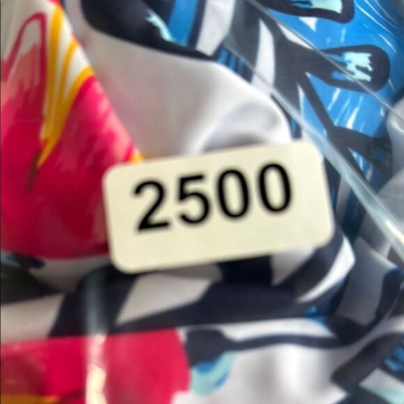 Blue Fitted Camisole Swim Top - Picture 4 of 4